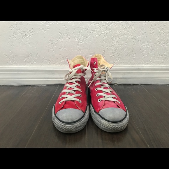 VINTAGE RED CONVERSE SIZE 9.5 - Picture 2 of 5